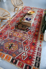 Semi-Antique Konya Ereğli Kilim Rug 5'10"x13'3"