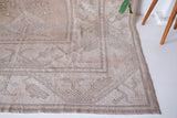 Vintage Turkish rug in living room setting, old rug, antique rug, pastel colors, faded colors, Turkish rug, vintage rug, soft rug, Portland, Oregon, rug store, rug shop, local shop