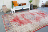 Old Demirci Oushak Rug 8ftx11.4ft