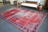 Old Demirci Oushak Rug 7ftx10.3ft