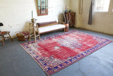Old Demirci Oushak Rug 7ftx10.3ft