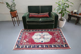 Vintage Turkish Anatolian Rug 3.2ftx5.4ft