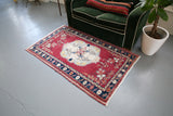 Vintage Turkish Anatolian Rug 3.2ftx5.4ft