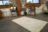 Vintage Faded Anatolian Rug 3.9ft x 5.10ft