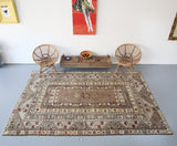 Vintage Milas Rug 6.9ftx10ft