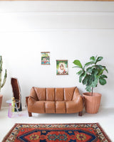 Vintage caucasian rug in a living room setting, pile rug, Turkish rug, vintage rug, portland, rug shop, bright colors, wild shaman, soft rug, bold color, Portland, Oregon, rug store, rug shop, local shop, antique rug