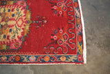 Vintage Faded Anatolian Turkish Rug 2.7x5.6ft