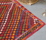 Old Aegean Kilim 3.8ftx4.8ft