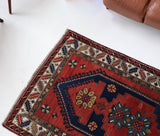 Vintage Caucasian Rug 4'5"x7'3"