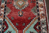 Vintage Faded Anatolian Turkish Rug 2.9x6.1ft