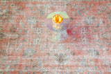 Vintage Turkish rug in living room setting, old rug, antique rug, pastel colors, faded colors, Turkish rug, vintage rug, soft rug, Portland, Oregon, rug store, rug shop, local shop
