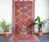 old rug, antique rug, earthy colors, faded colors, Turkish rug, vintage rug, flat weave, kilim rug, large area rug, square rug, Wild Shaman, Portland, Oregon, rug store, rug shop, local shop