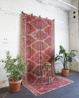 old rug, antique rug, earthy colors, faded colors, Turkish rug, vintage rug, flat weave, kilim rug, large area rug, square rug, Wild Shaman, Portland, Oregon, rug store, rug shop, local shop