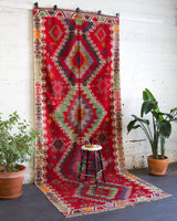 Turkish rug, vintage rug, flat weave, kilim rug, large area rug, square rug, Wild Shaman, Portland, Oregon, rug store, rug shop, local shop, bright colors, area rug, red rug, bold color