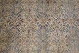 Vintage Turkish rug in living room setting, old rug, antique rug, pastel colors, faded colors, Turkish rug, vintage rug, soft rug, Portland, Oregon, rug store, rug shop, local shop