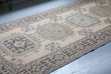 Vintage Konya Sille Turkish Runner Rug 4'5"x11'