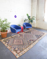 old rug, antique rug, earthy colors, faded colors, Turkish rug, vintage rug, flat weave, kilim rug, large area rug, square rug, Wild Shaman, Portland, Oregon, rug store, rug shop, local shop