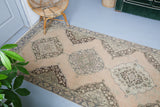 Vintage Konya Sille Turkish Runner Rug 4'5"x12'10"