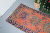Old Konya Sille Turkish Runner Rug 4ftx10.6ft