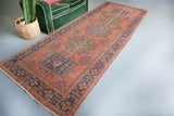Old Konya Sille Turkish Runner Rug 4.1ftx11.3ft