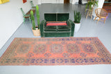 Vintage Konya Sille Turkish Runner Rug  4'2"x11'4"