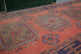 Vintage Konya Sille Turkish Runner Rug  4'2"x11'4"