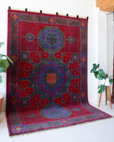 Area rug in a living room setting, pile rug, Turkish rug, custom rug, , new rug, modern rug, customizable rug, made to order rug, portland, rug shop, bright colors, wild shaman, soft rug, bold color, Portland, Oregon, rug store, rug shop, local shop, made in Turkey