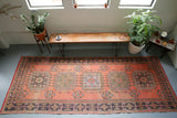 Old Konya Sille Turkish Runner Rug 4.4ftx11.3ft