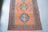 Old Konya Sille Turkish Runner Rug 4.5ftx11.5ft