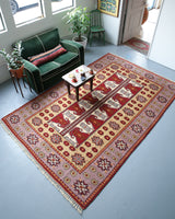 Vintage Papatyali Milas Rug 6.8ftx10.4ft