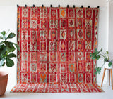 Vintage kilim rug in room decor setting, kilim, Turkish rug, vintage rug, portland, rug shop, bright colors, wild shaman, soft rug, bold color, Portland, Oregon, rug store, rug shop, local shop, antique rug