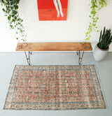 Vintage Isparta Rug 3.8ftx6.10ft