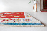 Area rug in a living room setting, pile rug, Turkish rug, custom rug, , new rug, modern rug, customizable rug, made to order rug, portland, rug shop, bright colors, wild shaman, soft rug, bold color, Portland, Oregon, rug store, rug shop, local shop, made in Turkey