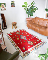 Area rug in a living room setting, pile rug, Turkish rug, custom rug, , new rug, modern rug, customizable rug, made to order rug, portland, rug shop, bright colors, wild shaman, soft rug, bold color, Portland, Oregon, rug store, rug shop, local shop, made in Turkey