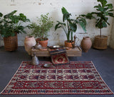 old rug, antique rug, earthy colors, bold colors, turkish rug, vintage rug, flat weave, kilim rug, large area rug, square rug, Wild Shaman, Portland, Oregon, rug store, rug shop, local shop