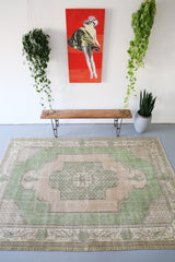 Vintage Turkish Isparta Rug 7ftx10.2ft