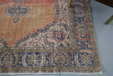 Vintage Turkish Isparta Rug 6.10ftx10.7ft
