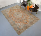 Vintage Turkish Isparta Rug 7.5ftx10.7ft