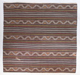 Vintage kilim rug in room decor setting, old rug, antique rug, pastel colors, faded colors, Turkish rug, vintage rug, soft rug, Portland, Oregon, rug store, rug shop, local shop, distressed rug, worn out rug