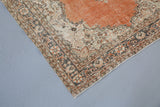 Vintage Turkish Isparta Rug 7ftx11ft