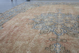 Vintage Turkish Isparta Rug 7.9ftx10.10ft