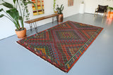Vintage Aegean Cicim Kilim 6.2ftx10.2ft