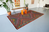 Vintage Aegean Cicim Kilim 6.2ftx10.2ft