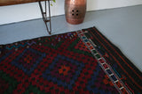 Vintage Aegean Cicim Kilim 6.9ftx8.8ft