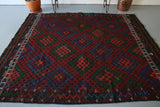 Vintage Aegean Cicim Kilim 6.9ftx8.8ft