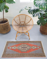 old rug, antique rug, earthy colors, faded colors, turkish rug, vintage rug, flat weave, mini rug, pile rug, Wild Shaman, Portland, Oregon, rug store, rug shop, local shop, kilim rug