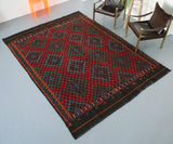 Vintage Aegean Cicim Kilim 7ftx10ft