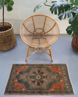 old rug, antique rug, earthy colors, faded colors, turkish rug, vintage rug, flat weave, mini rug, pile rug, Wild Shaman, Portland, Oregon, rug store, rug shop, local shop, kilim rug