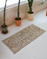 Vintage mini kilim rug in room decor setting, kilim, Turkish rug, vintage rug, portland, rug shop, bright colors, wild shaman, soft rug, bold color, Portland, Oregon, rug store, rug shop, local shop