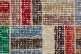 Vintage art deco rug in a living room setting, pile rug, Turkish rug, custom rug, modern rug, art deco rug,  portland, rug shop, bright colors, wild shaman, low pile rug, bold color, Portland, Oregon, rug store, rug shop, local shop, made in Turkey, vintage rug, retro rug
